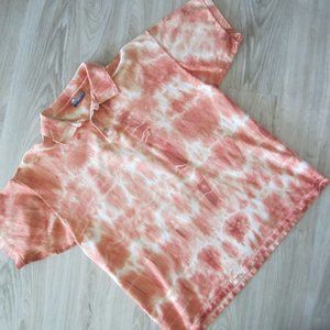 Bulldog - SzXL - 100% Cotton Tie Dyed Polo Shirt